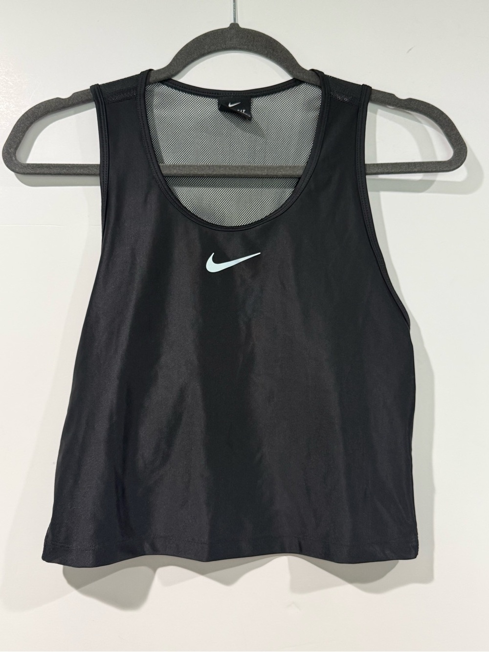 Nike Black Tank Top with White Swoosh